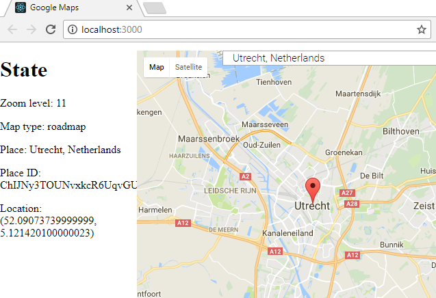 Use Map In React Js Integrating Reactjs With The Google Maps Widget - Sander Knape